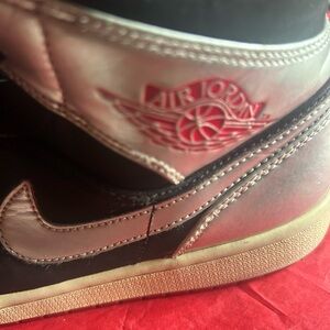 Jordan Black and Pink Sneakers Premium Craftsmanship size 9.